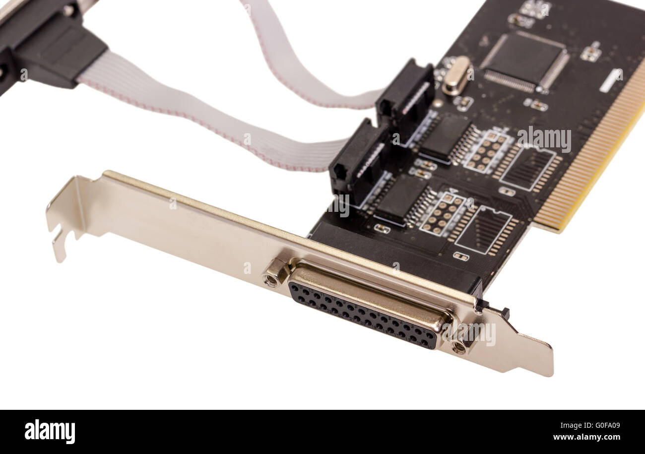 Ordinateur digital input output port isolé de la carte Banque D'Images