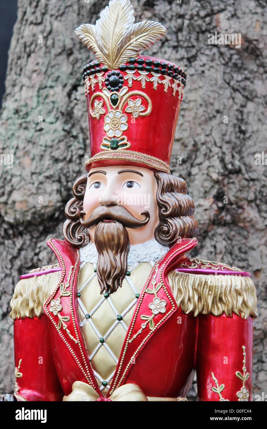 Casse-noisette traditionnel russe statut poupée à Sotchi Banque D'Images