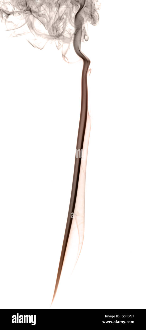 Résumé La fumée de couleur sur un fond clair Banque D'Images