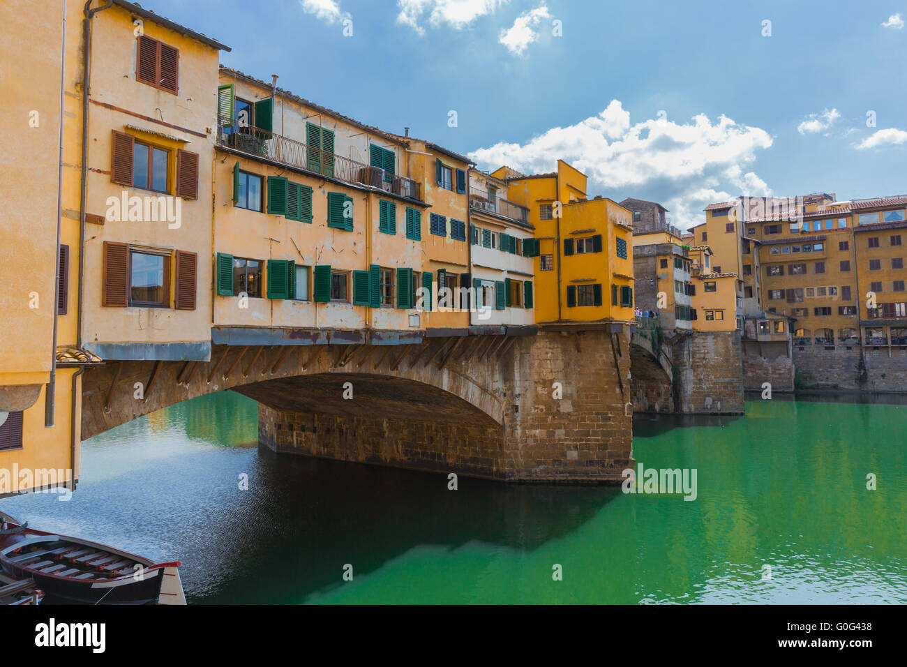 Bridge ponte Vecchio à Florence Toscane Banque D'Images