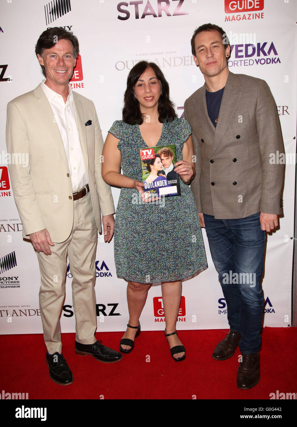 Les célébrités assister à TV Guide Magazine et STARZ célébration de OUTLANDER avec couvercle Caitriona Balfe stars et Sam Heughan à Palihouse West Hollywood. Avec : Paul Turcotte, Nerina Rammairone, Tobias Menzies Où : Los Angeles, California, United States Quand : 30 Mars 2016 Banque D'Images