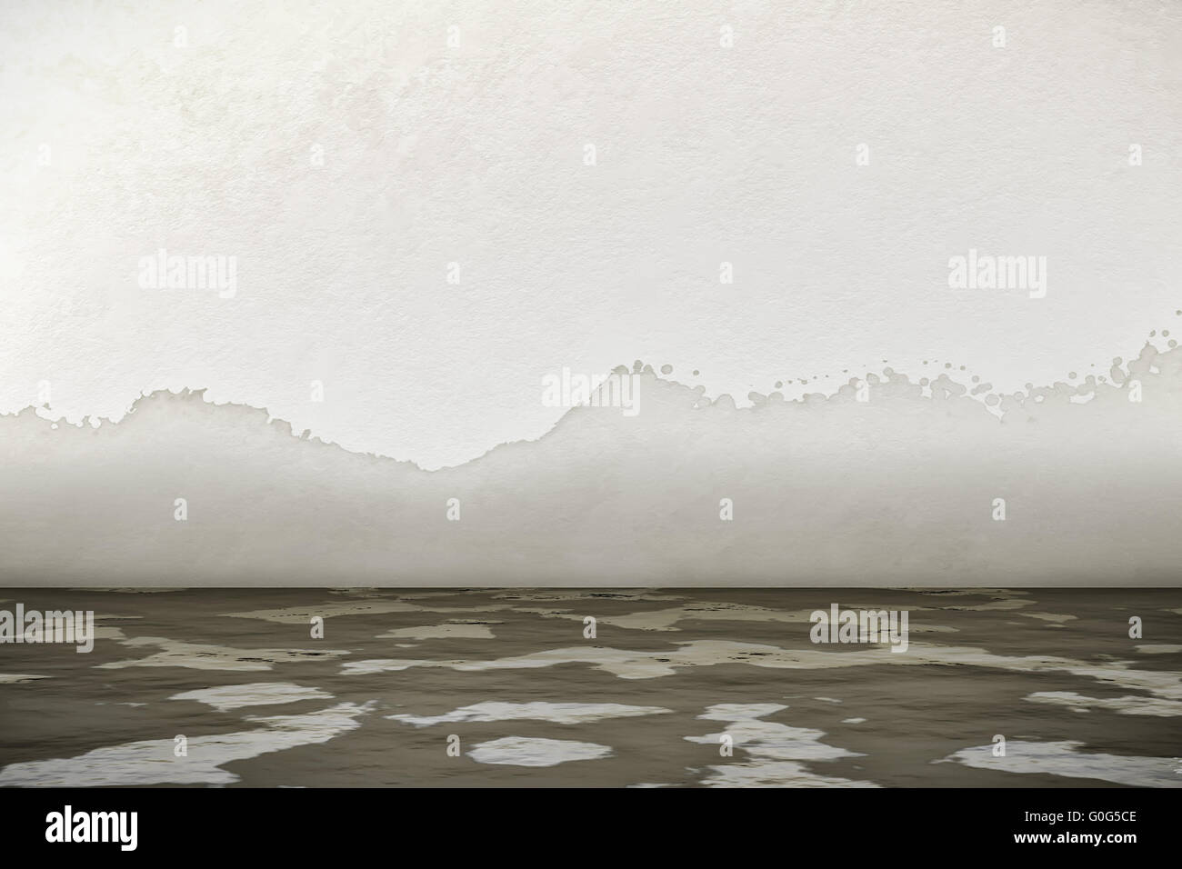 dégâts d’eau Banque D'Images