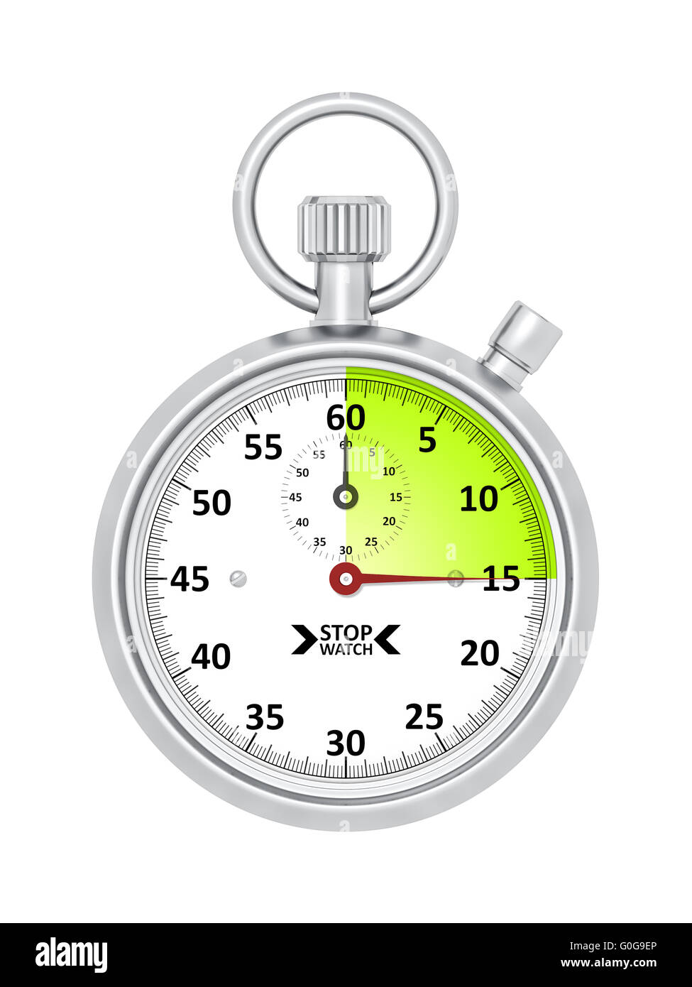 Chronomètre 15 secondes typique Banque D'Images