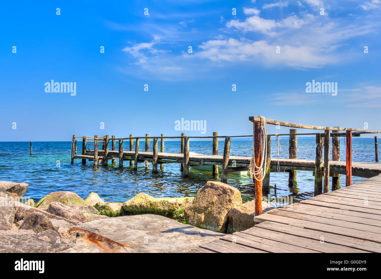Vacances à la plage en été Banque D'Images