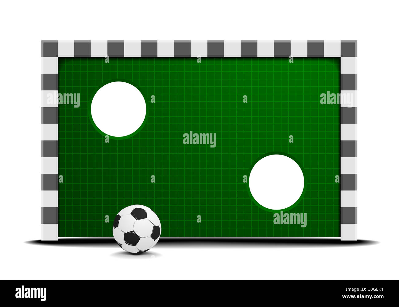 Mur d'entraînement de soccer Banque D'Images