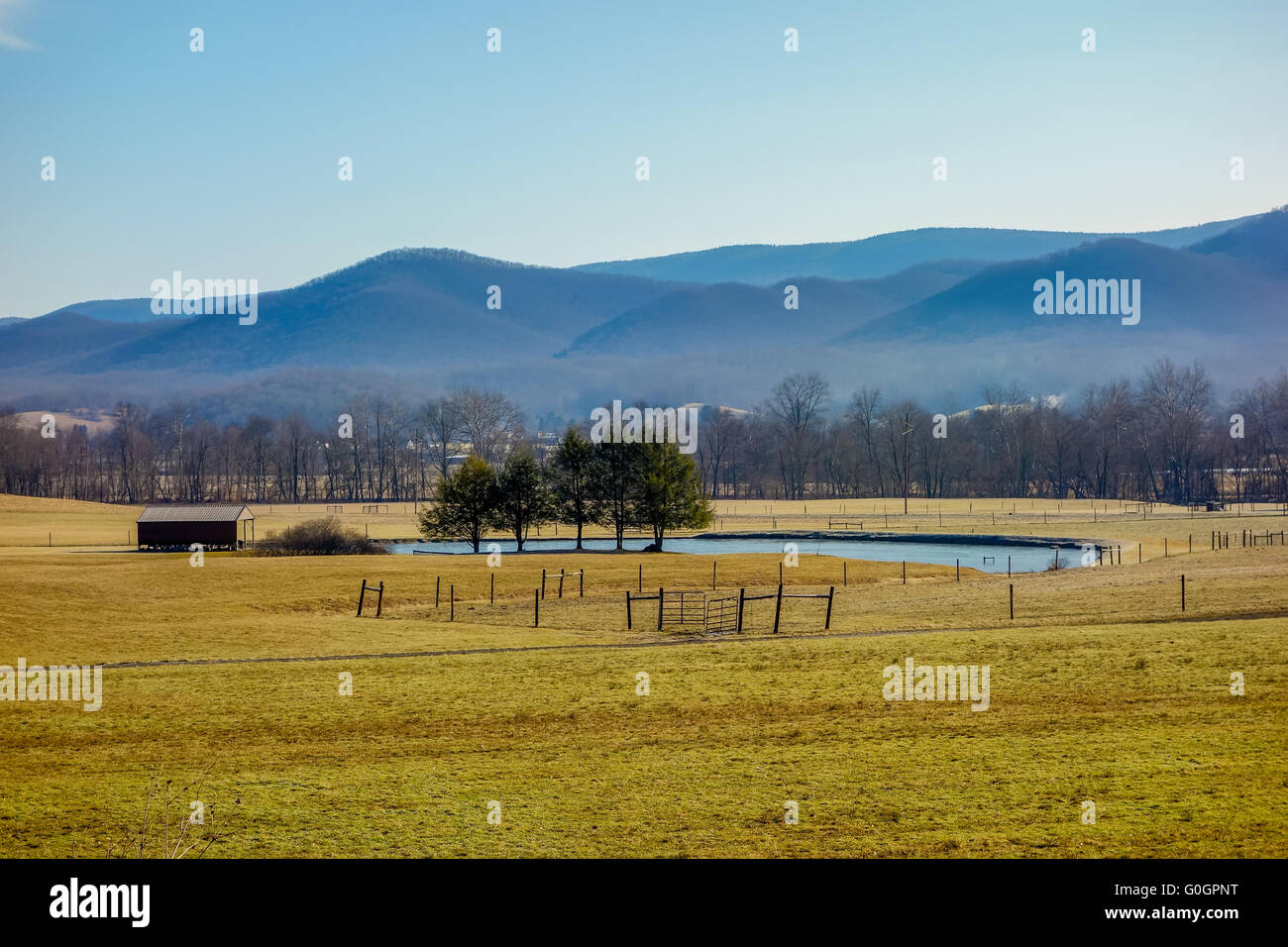 Paysages de montagne de la Virginie de l'ouest Banque D'Images