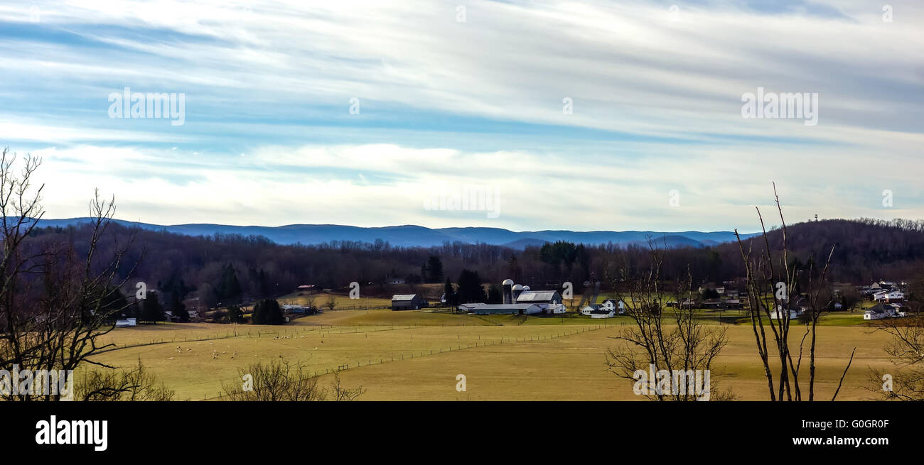 Paysages de montagne de la Virginie de l'ouest Banque D'Images