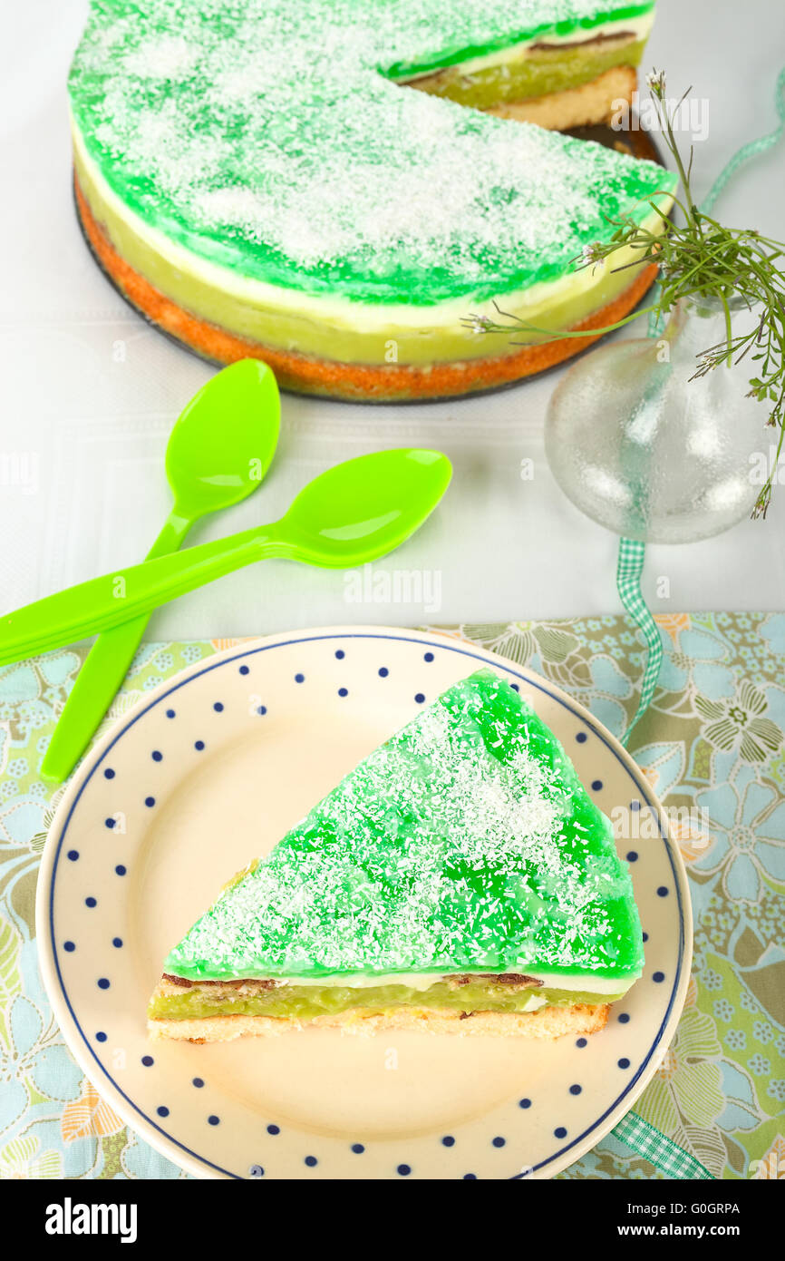 Support à gâteau vert menthe