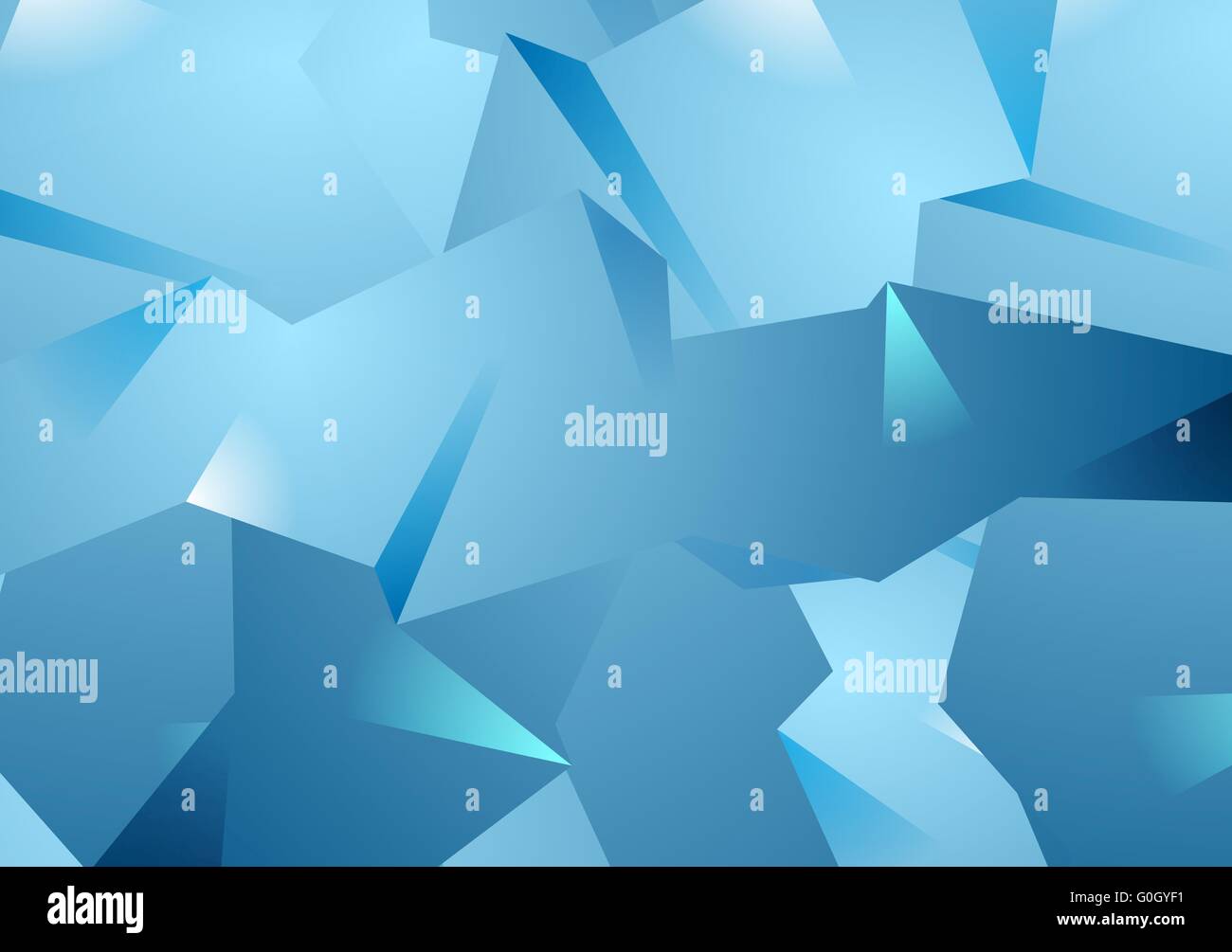 La technologie de l'arrière-plan polygonal bleu Banque D'Images