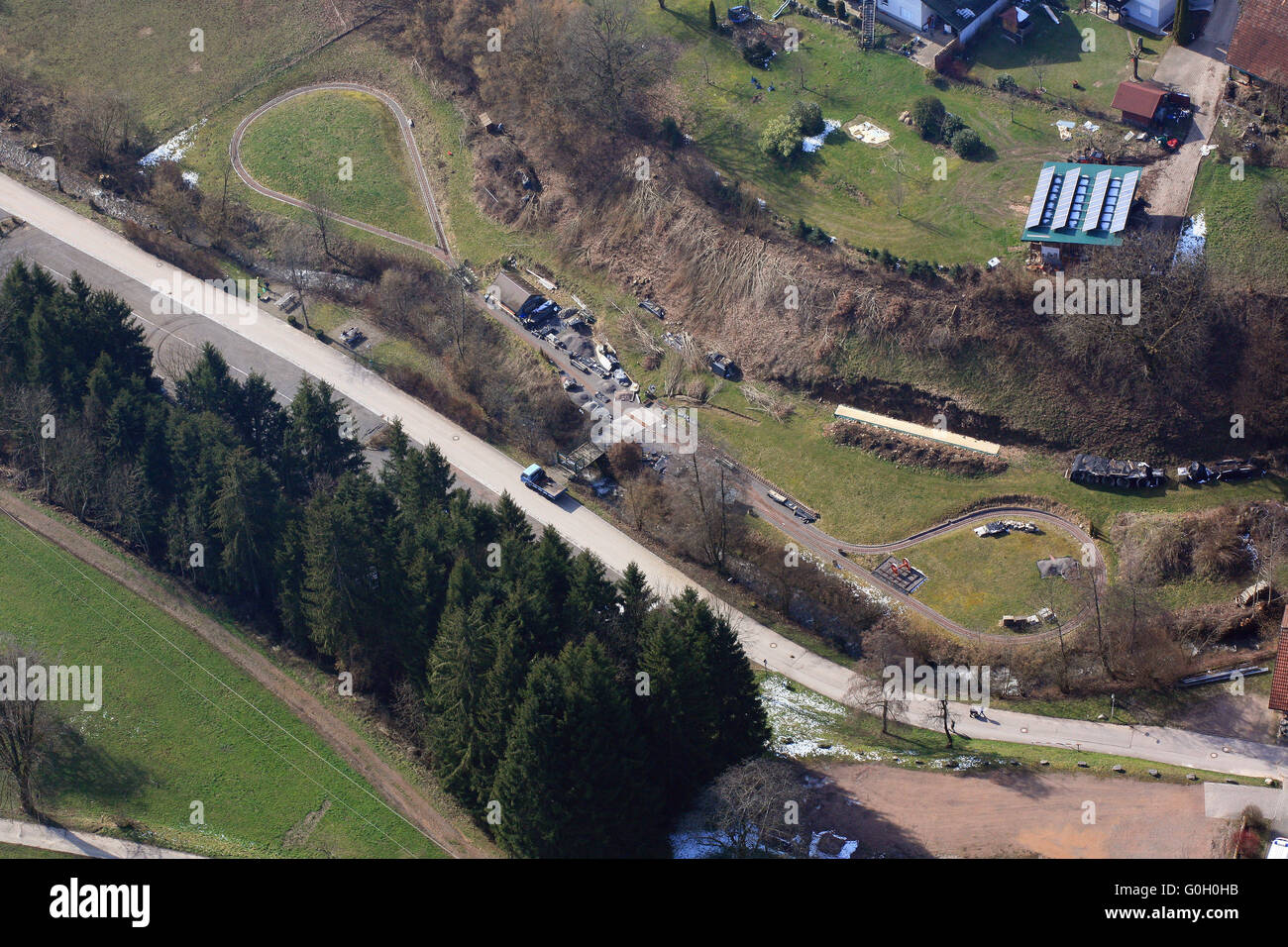 Chemin de fer de Liliput Banque D'Images