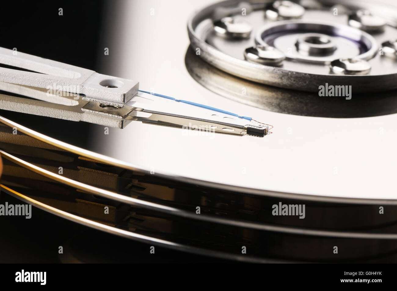 Pris à part le backround disque dur de l'ordinateur Banque D'Images