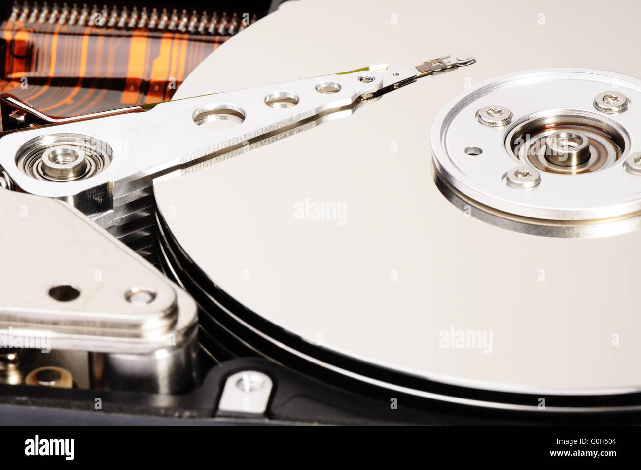 Prises en dehors du disque dur de l'ordinateur background Banque D'Images