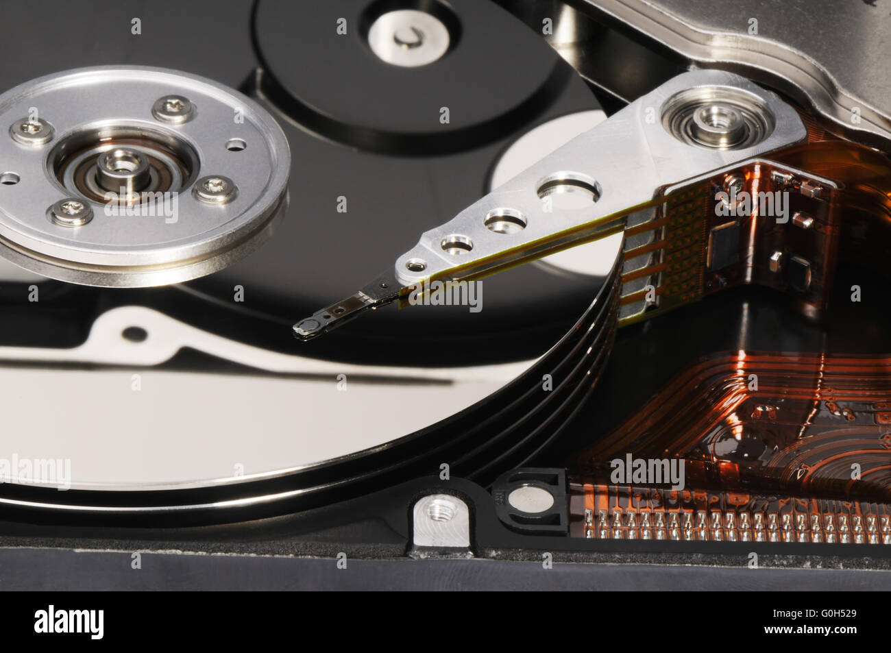 Pris à part ordinateur à disque dur (HDD) Contexte Banque D'Images