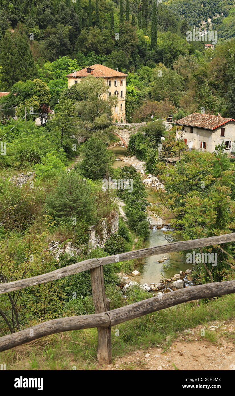 La vallée de la paper mills Banque D'Images