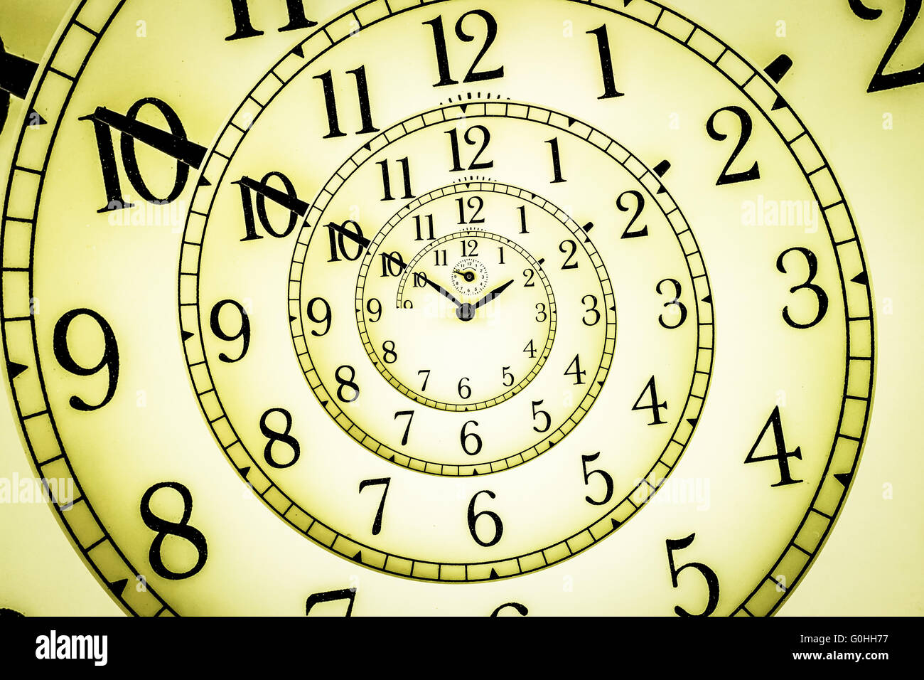 Horloge hypnotique Banque D'Images