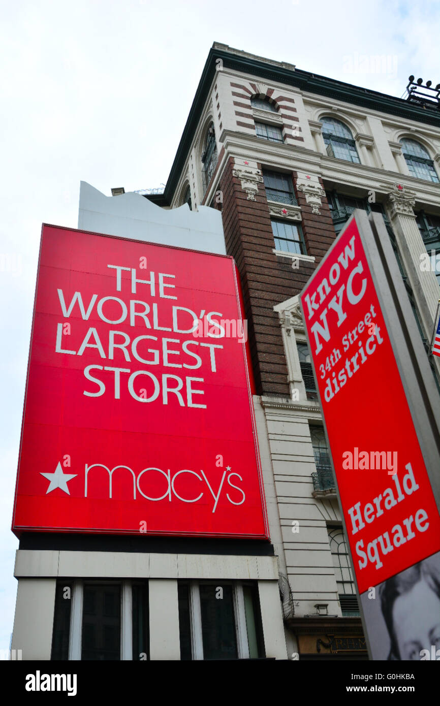 Du grand magasin Macy's, à New York City Banque D'Images