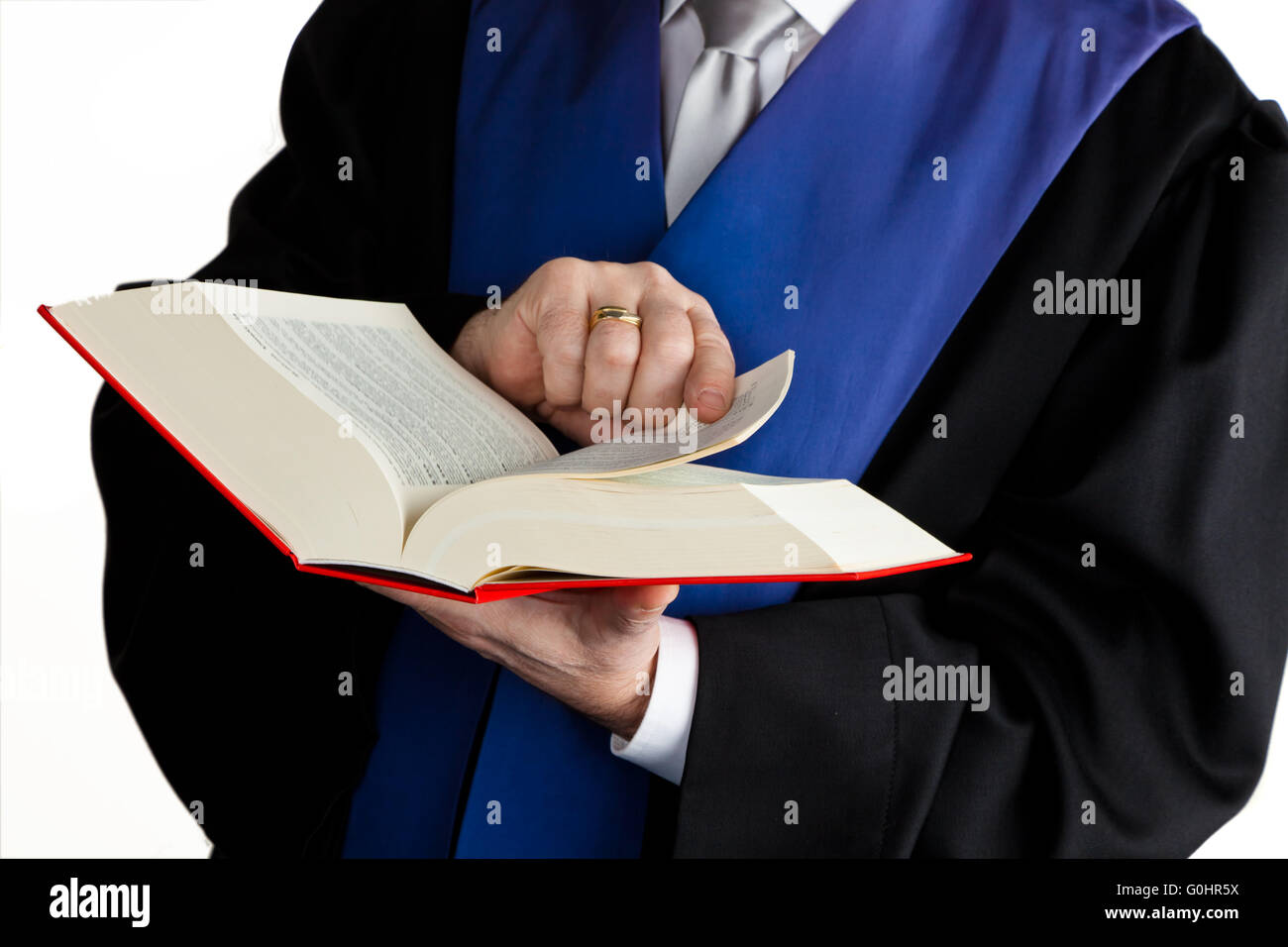 Les juges de la Cour à la loi d'adresses. Le jugement. Banque D'Images