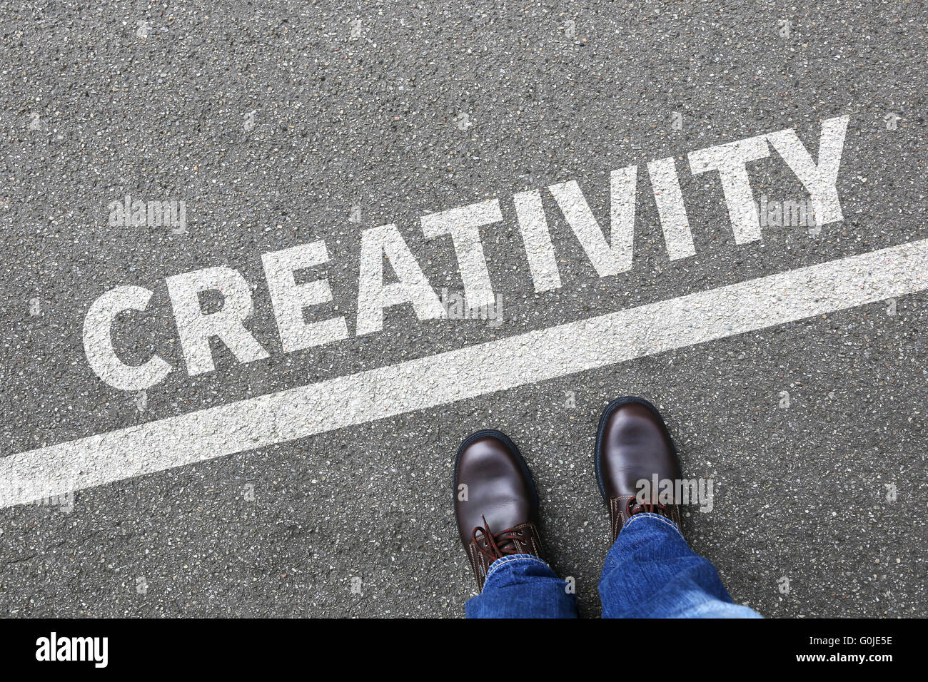 La créativité de la pensée créative imagination imaginer le succès des idées d'affaires réussi inspiration du concept d'entreprise Banque D'Images