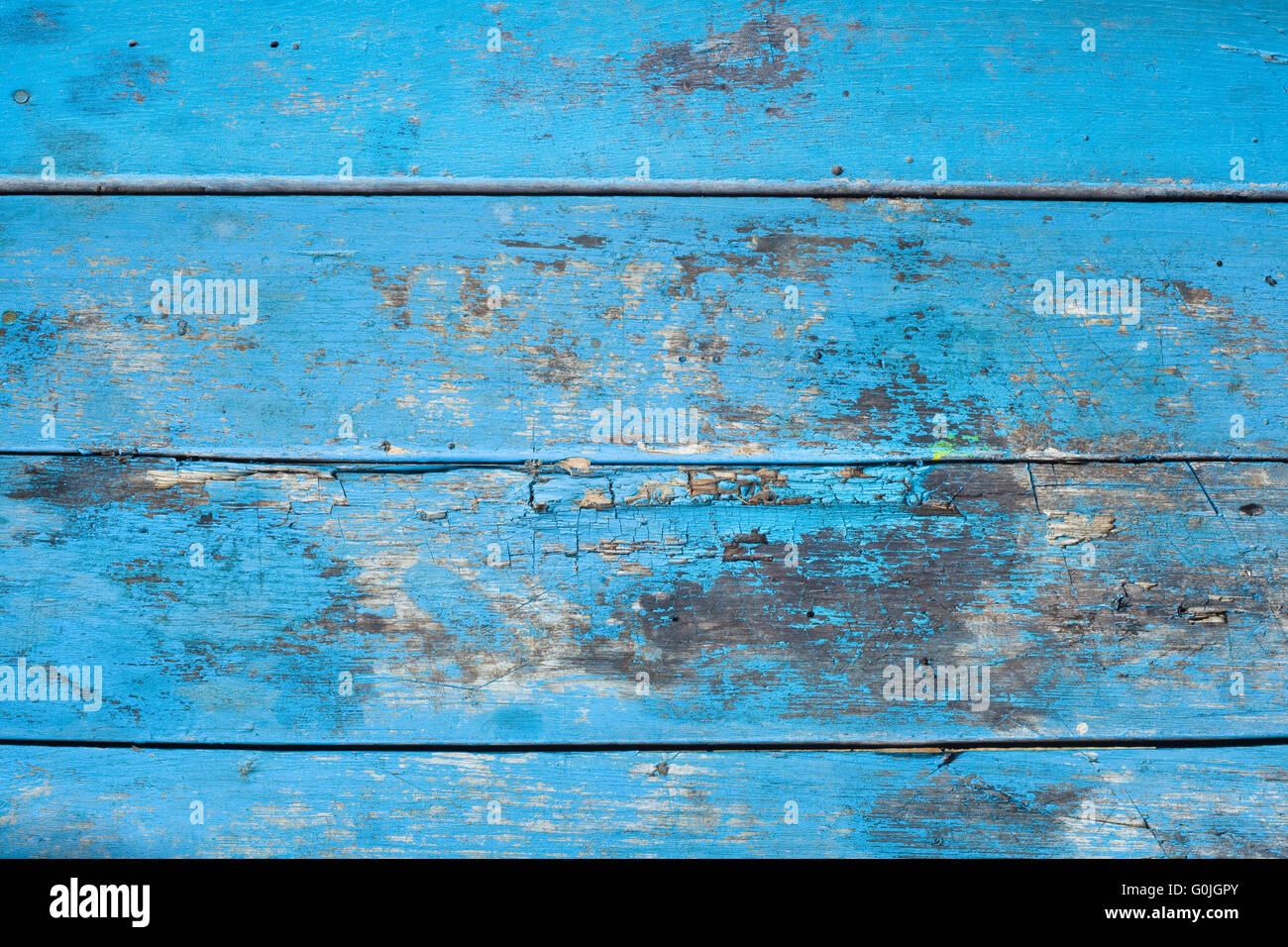 Old Rusty Blue Surface de la table Banque D'Images