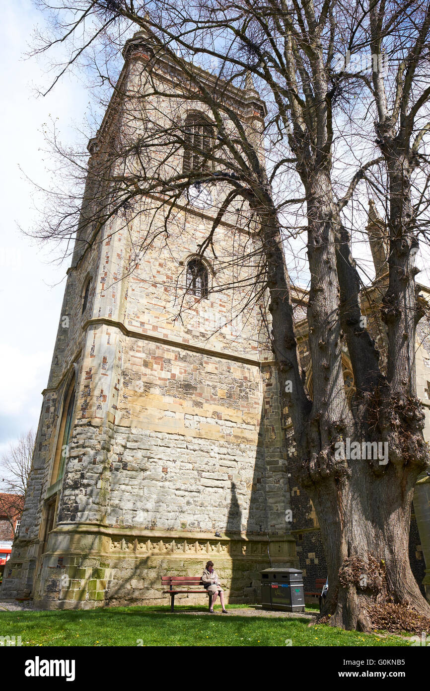 Tous les Saints de l'église paroissiale Castle Street High Wycombe Buckinghamshire UK Banque D'Images