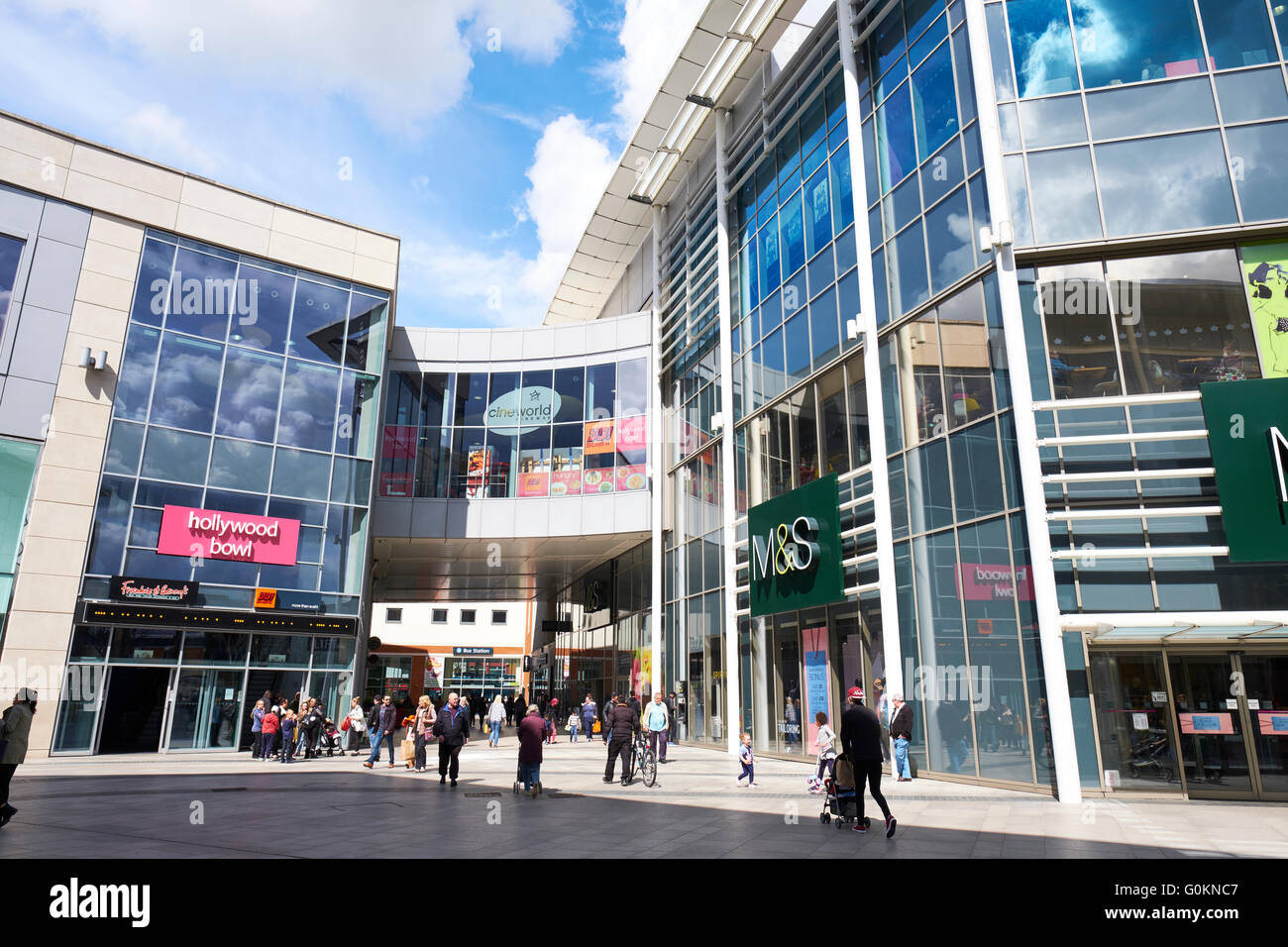 Centre Commercial Eden High Wycombe Buckinghamshire UK Banque D'Images