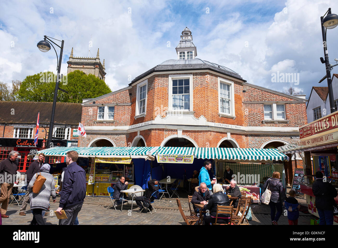 La petite maison du marché conçu par Robert Adam Place de l'Église High Wycombe Buckinghamshire UK Banque D'Images