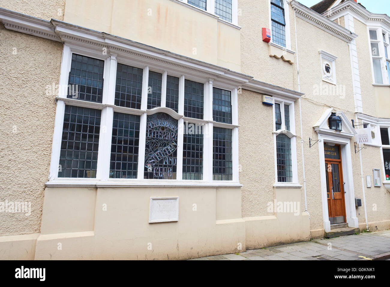 Literary Club Temple Street Aylesbury Buckinghamshire UK Banque D'Images