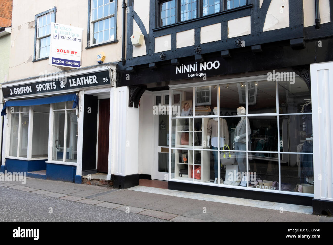 Ninni Noo Boutique Woodbridge Suffolk UK Banque D'Images