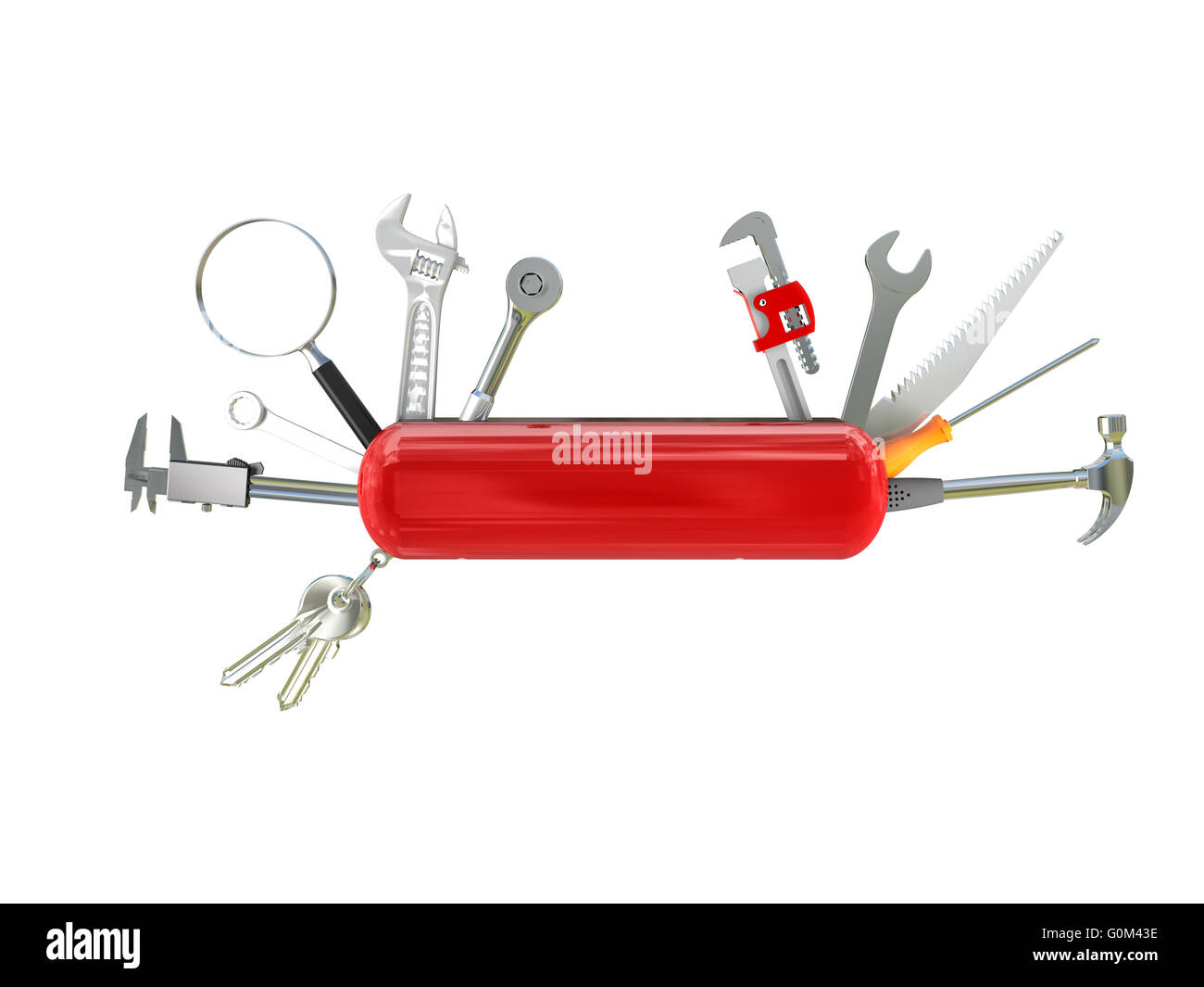 Couteau suisse multi tool 3d Banque D'Images
