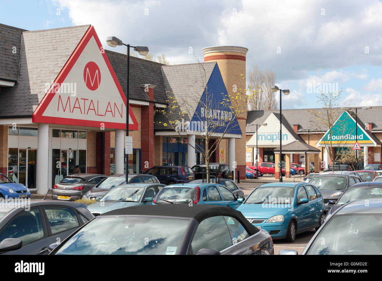 Retail Park, Colchester Colchester Banque D'Images