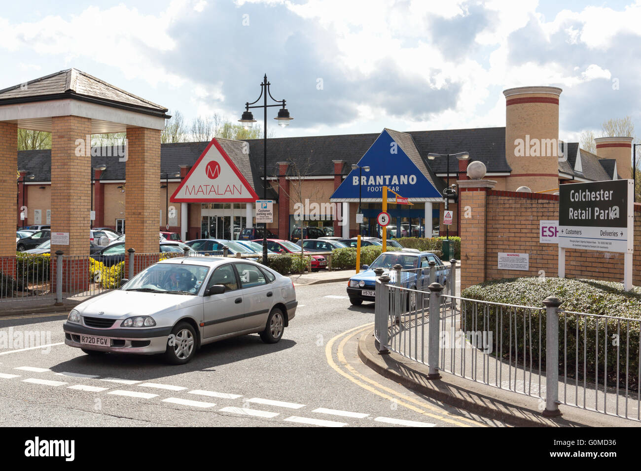Retail Park, Colchester Colchester Banque D'Images