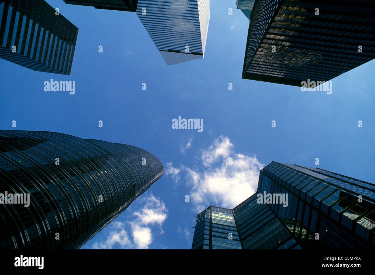 La ville de New York, Manhattan, Troisième Avenue, Citicorp Building, Citibank, Lipstick Building Banque D'Images