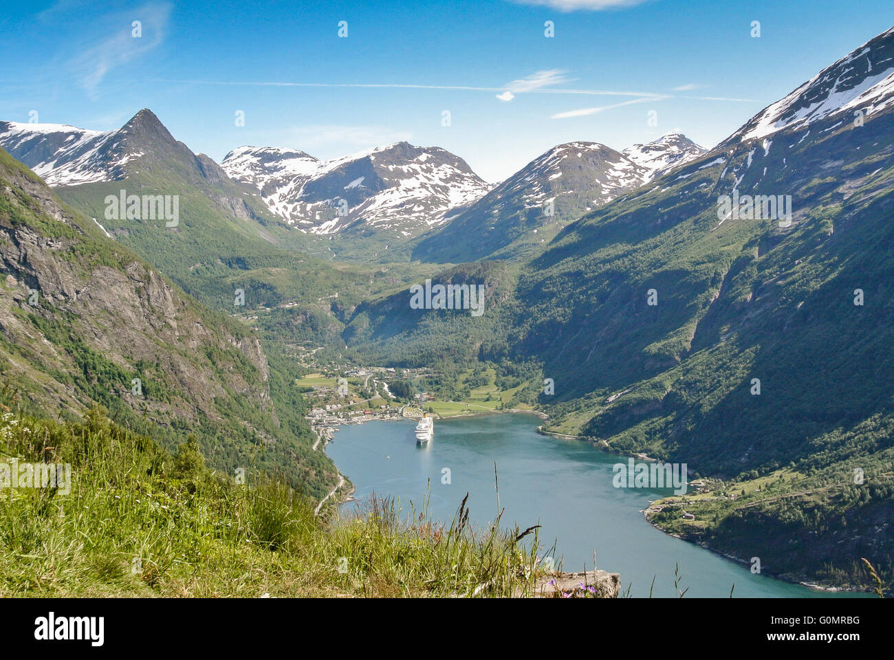 Une belle fiord en Norvège et une croisière Banque D'Images