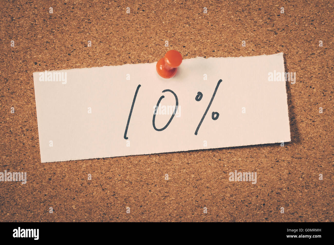 10 % 10 % Banque D'Images