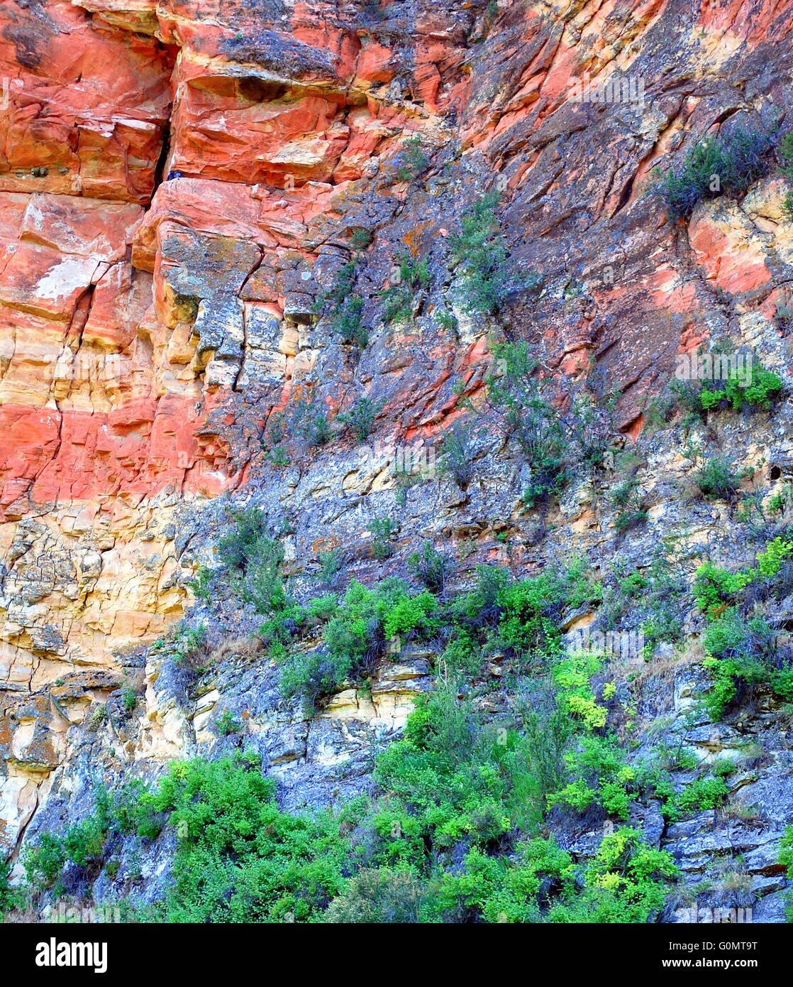 Terrain de montagne à l'extérieur. Banque D'Images