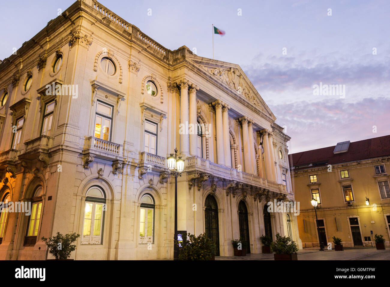 La mairie de Lisbonne au Portugal Banque D'Images