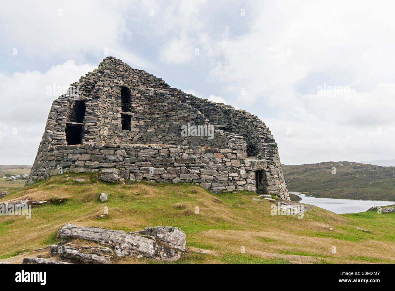 Dun Carloway Carloway Broch, ofLewis, Île, Îles Hébrides, Ecosse, Royaume-Uni ( du NW env.) Banque D'Images