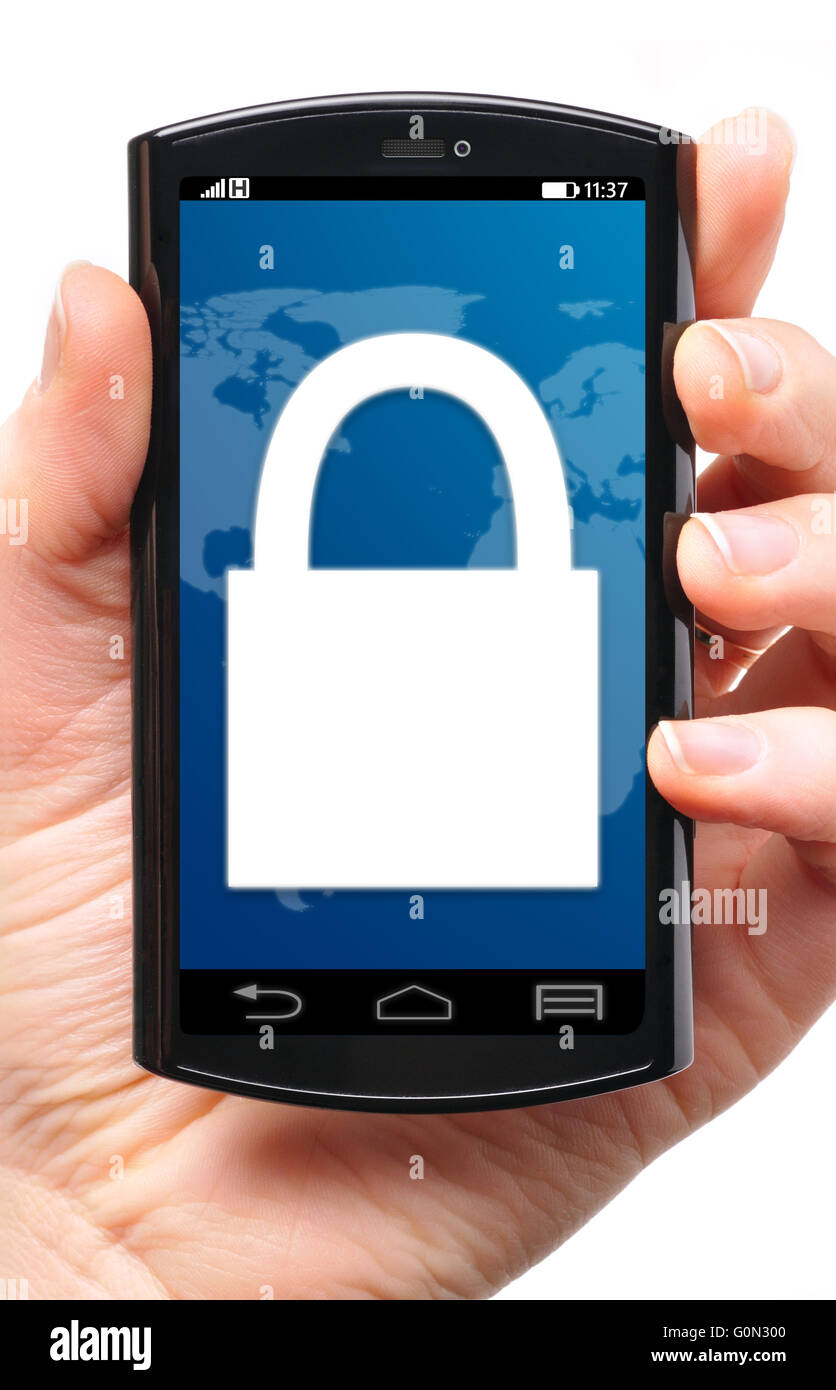 Téléphone verrouillé Banque D'Images