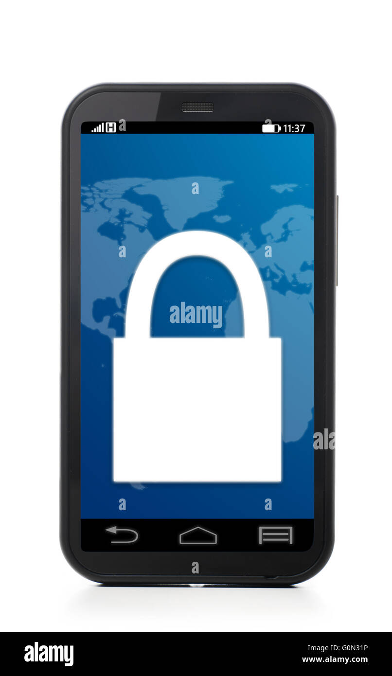 Téléphone verrouillé Banque D'Images