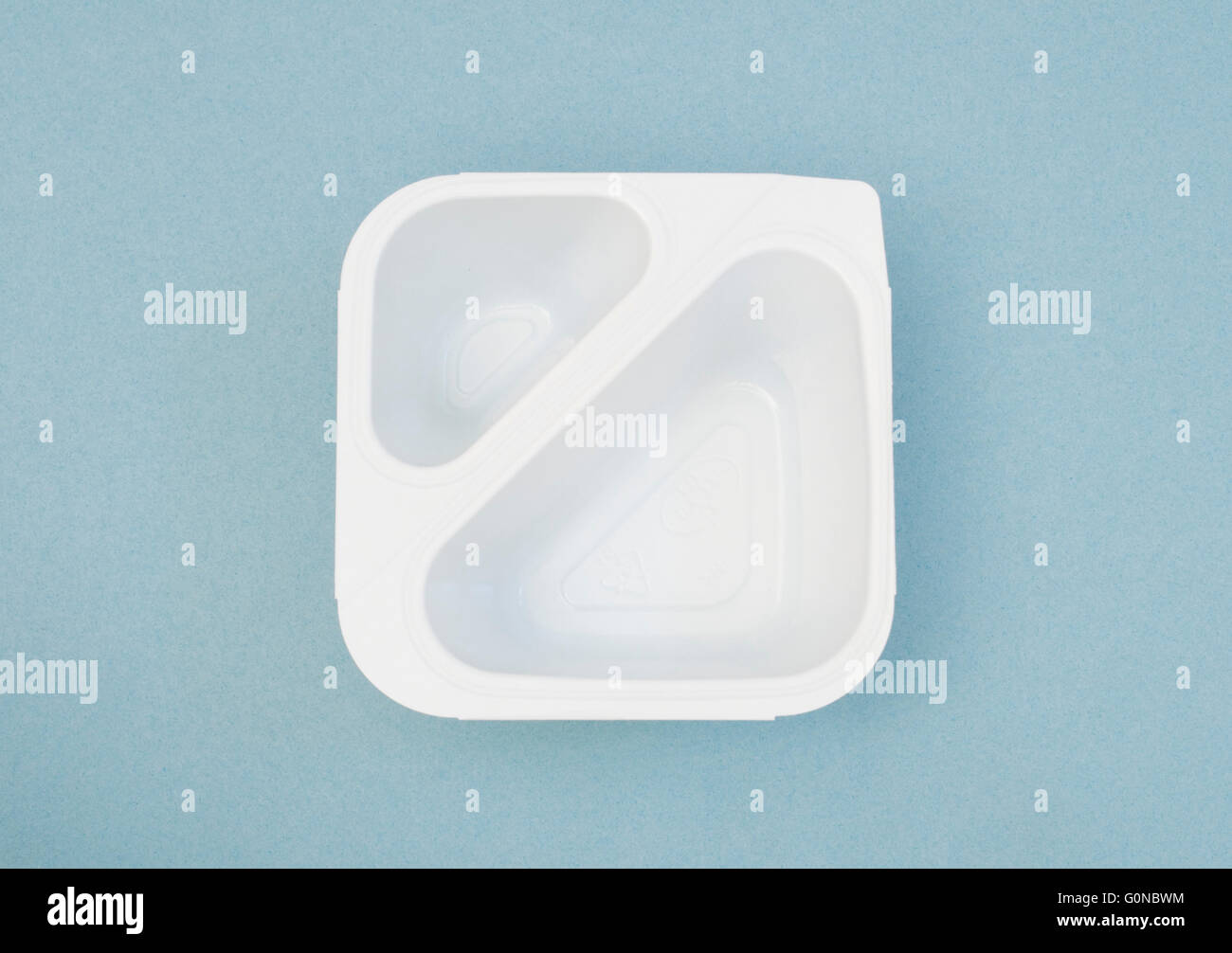 Contenant de plastique vides pour l'alimentation Banque D'Images