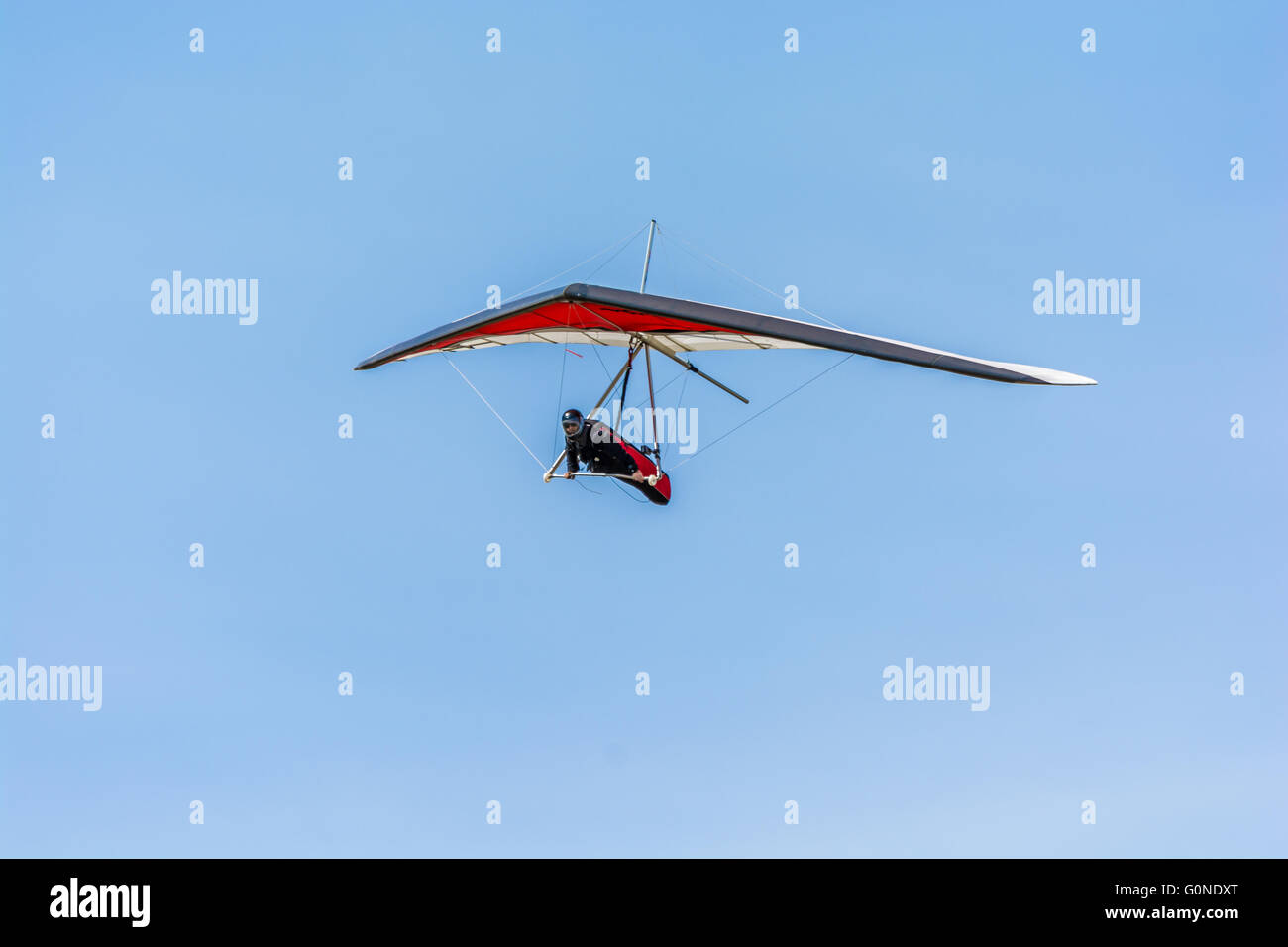 Diego Calderoni équitation les thermiques au dessus de l'Idaho Hammett Banque D'Images