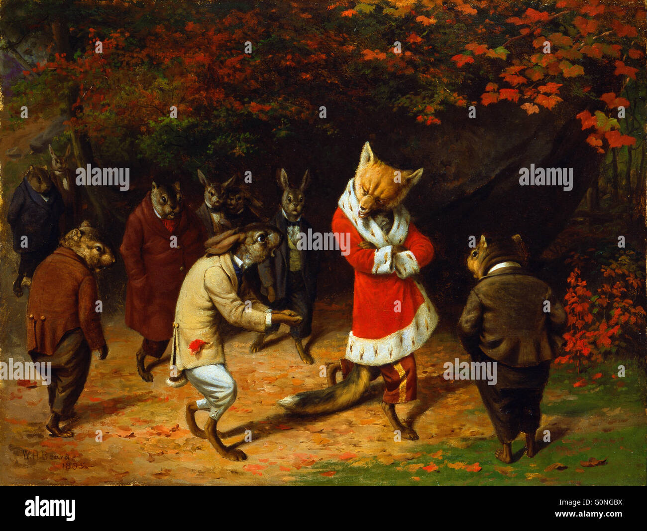 William Holbrook Beard, - Sa Majesté reçoit Banque D'Images