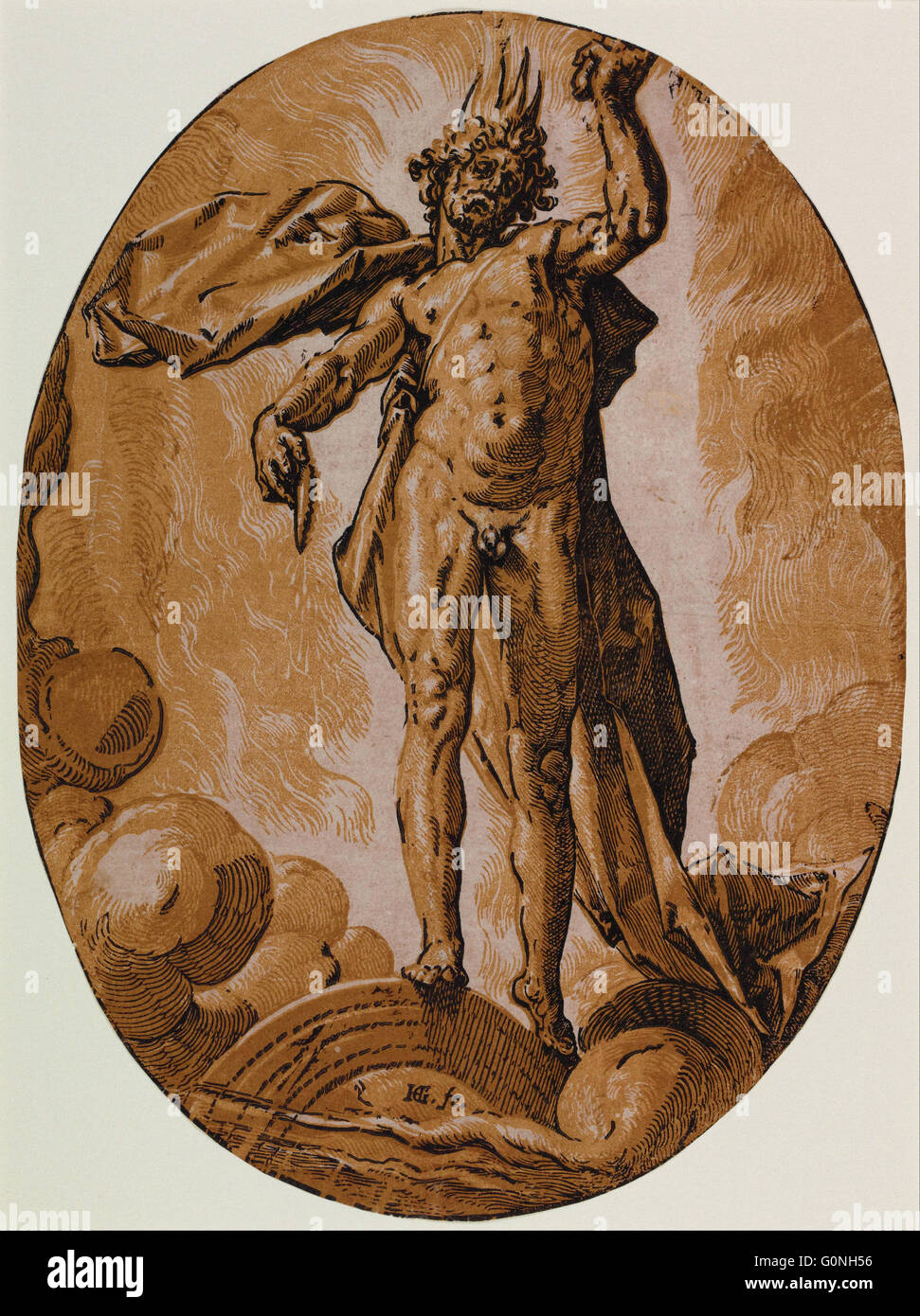 Hendrick Goltzius - Jour (Helios) Banque D'Images