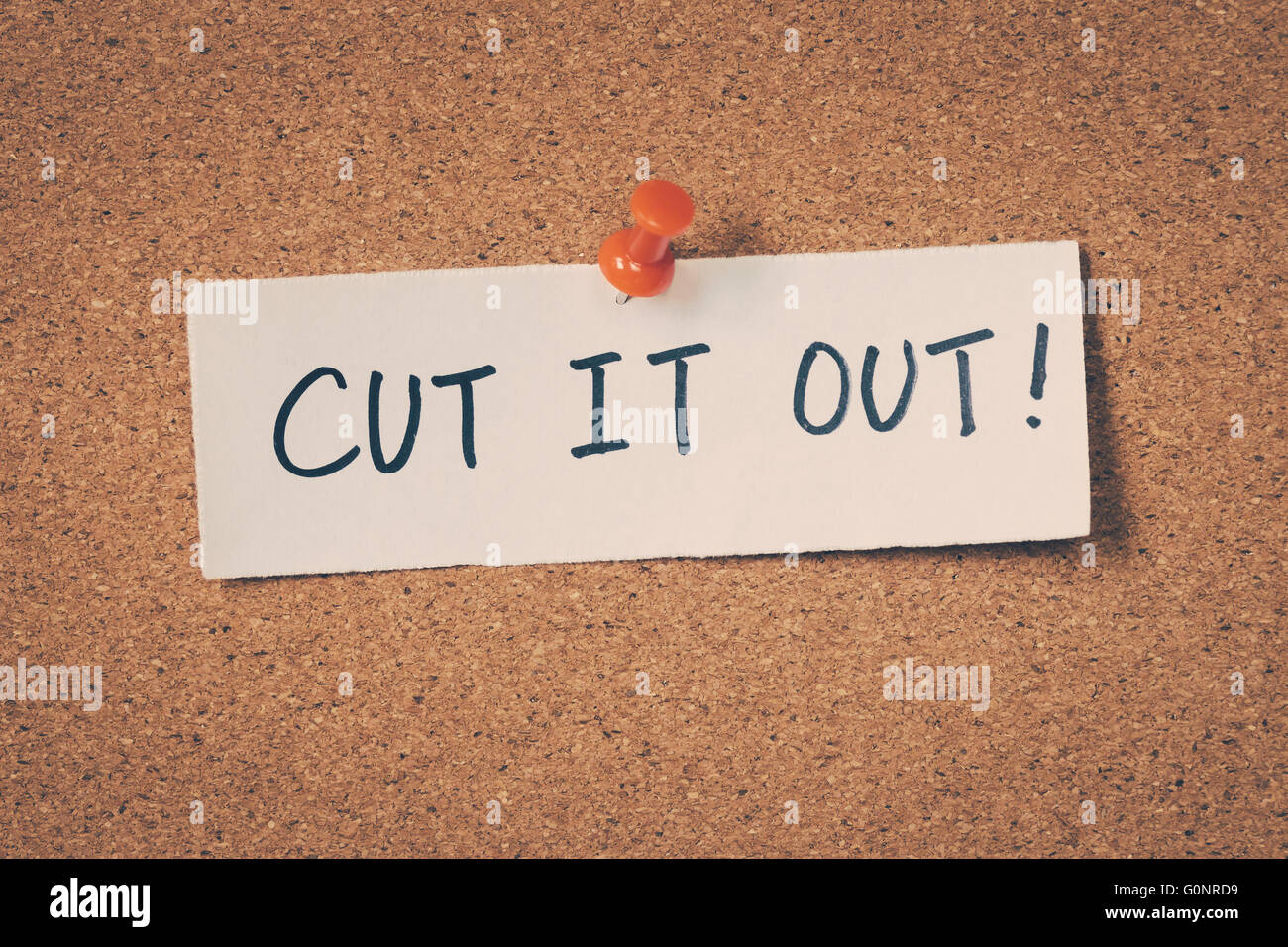 Cut it out Banque D'Images