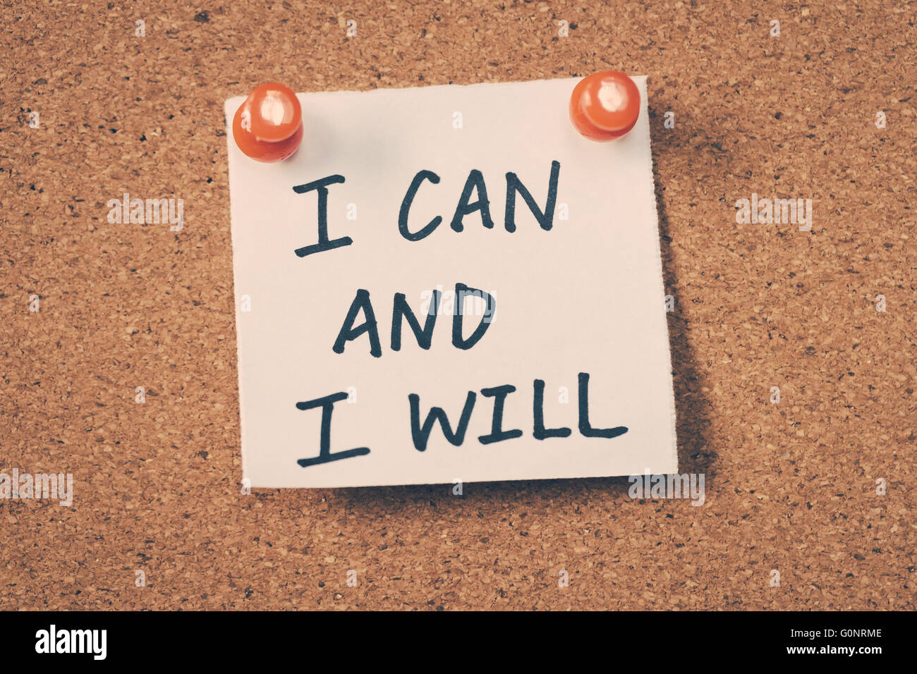 Je peux et je vais Banque D'Images