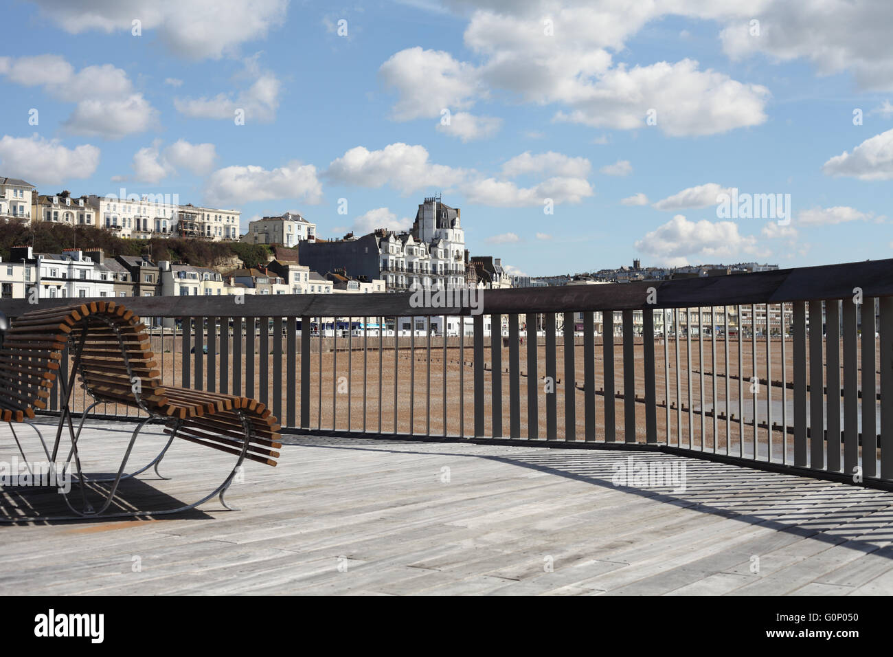 À l'est de la nouvelle jetée, Hastings, East Sussex, UK Banque D'Images