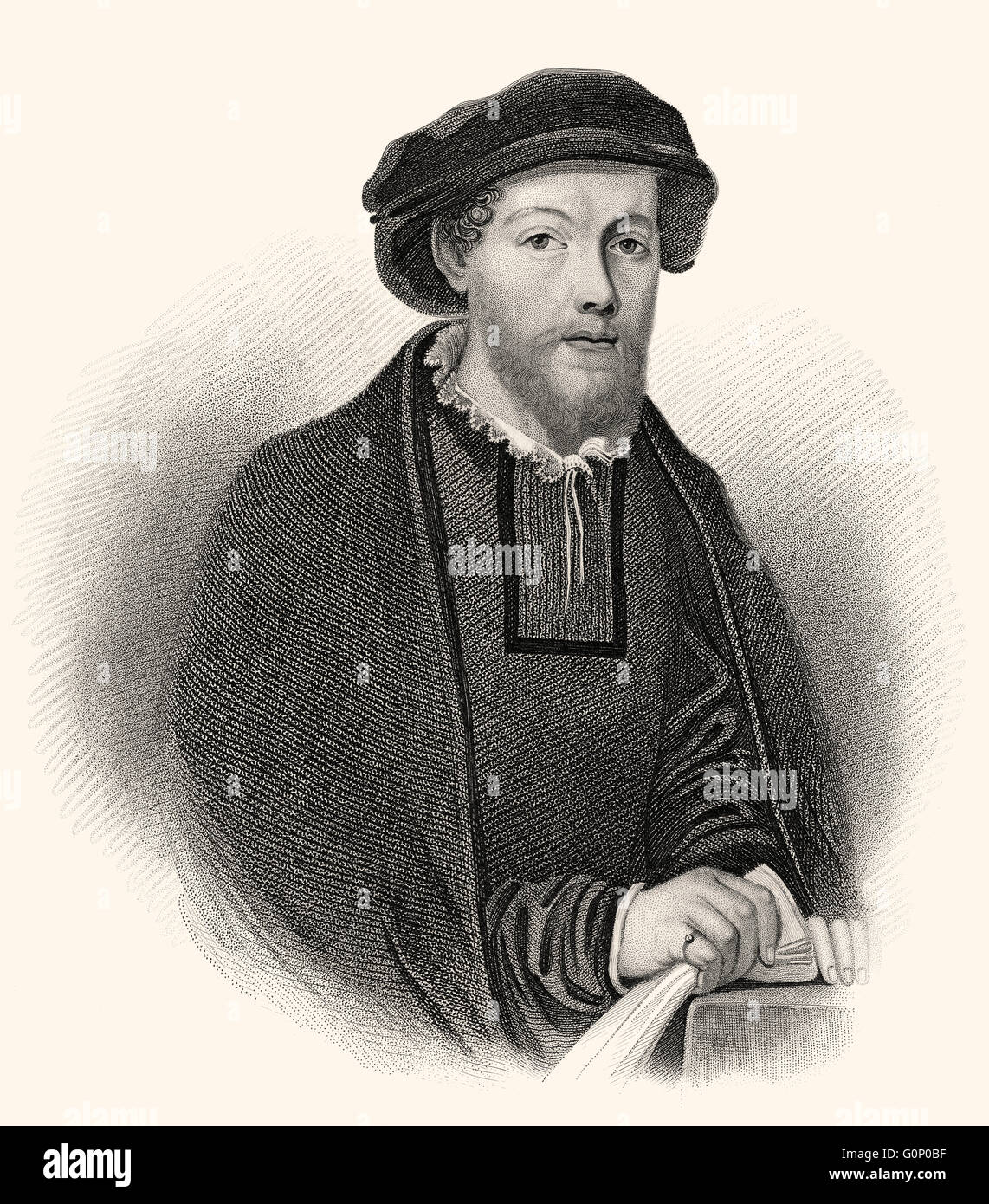 George Wishart, ch. 1513-1546, un réformateur religieux écossais et martyr Protestant Banque D'Images