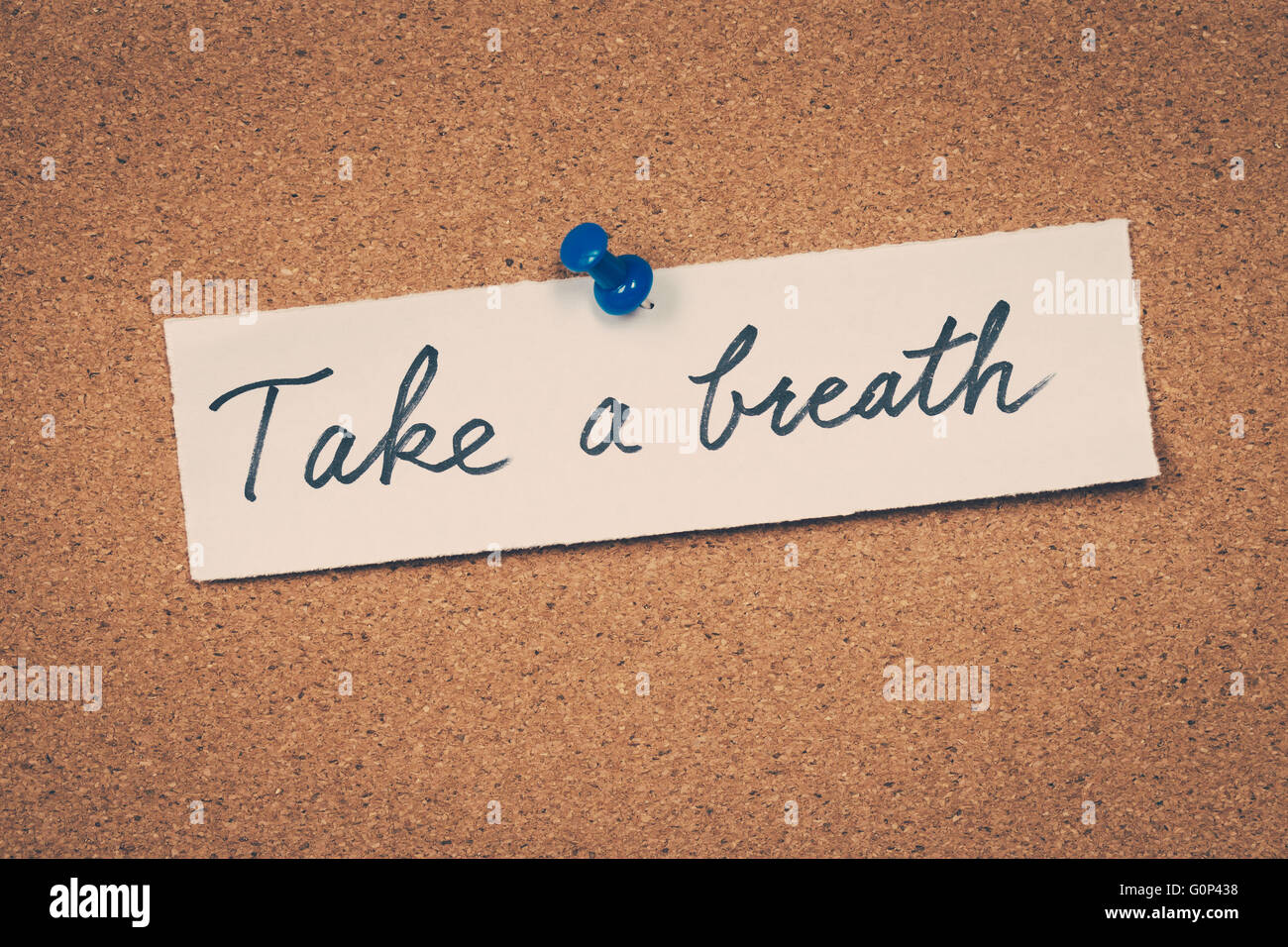 Prendre un souffle Banque D'Images