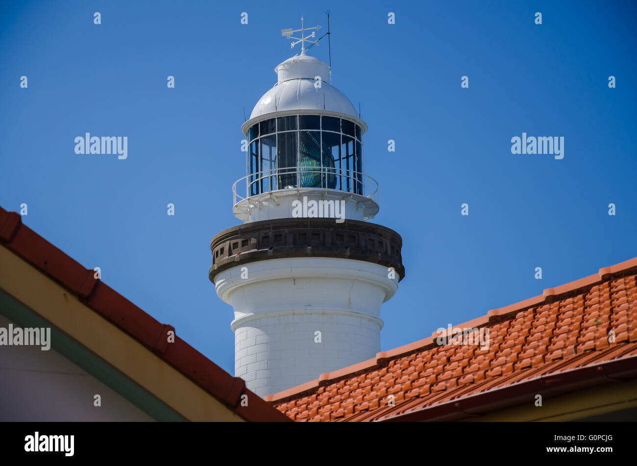 Phare de Byron Bay, en Australie. Banque D'Images