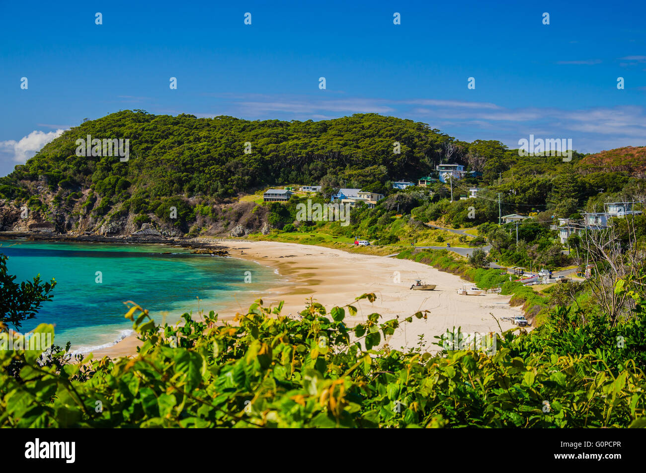 Plage en Nouvelle Galles du Sud, Australie. Banque D'Images